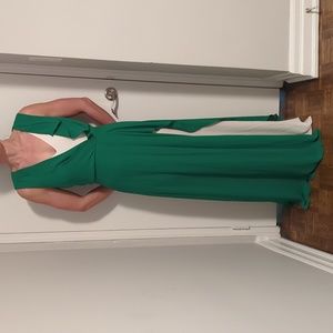 BCBG Maxazria Yuliana Dress - Size Small (Green/White)